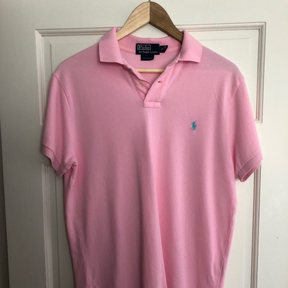 Mens Polo Ralph Lauren pink polo
